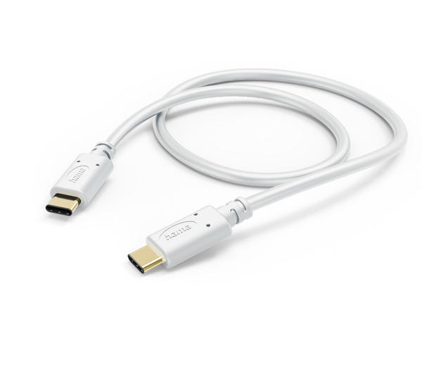 Hama Ladekabel USB-C - USB-C 1,5m Weiß