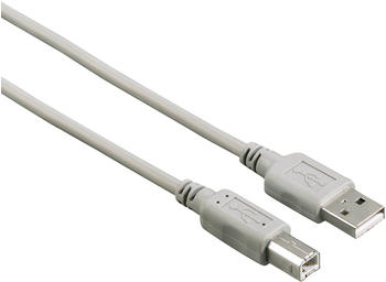 Hama USB-Kabel USB 2.0 Grau 3 m