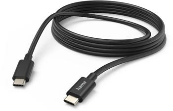 Hama Ladekabel, USB-C - USB-C, 3 m, Schwarz