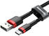Baseus Cafule Kabel USB-A für USB-C 2A 2m Schwarz-Rot