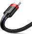 Baseus Cafule Kabel USB-A für USB-C 2A 2m Schwarz-Rot