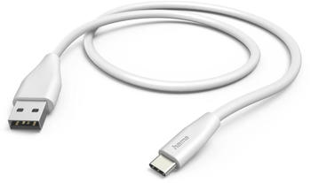 Hama Ladekabel, USB-A - USB-C, 1,5 m, Weiß