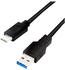 LogiLink CU0168 1m USB C Kabel Ladekabel Datenkabel USB A -> C Type-C SuperSpeed schwarz