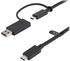 StarTech Hybrid 2-in-1 USB-C Kabel mit USB-A - USB-C auf USB-C