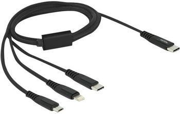 DeLock 87149 3in1 USB Type-C zu Lightning / Micro USB / USB Type-C 1m