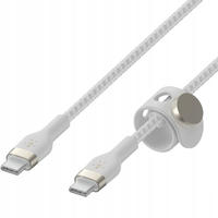Belkin CAB011BT3MWH, Belkin USB-C auf USB-C Kabel geflochten Wei&szlig; USB-C auf USB-C 3m