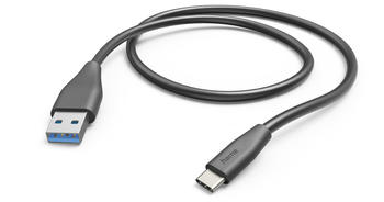 Hama Ladekabel, USB-A - USB-C, 1,5 m, Schwarz