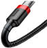 Baseus Cafule Kabel 1.5A USB-A für microUSB 2m, Schwarz-Rot