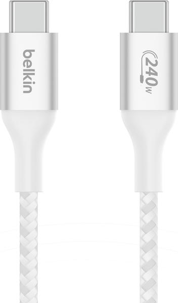 Belkin BoostCharge USB-C/USB-C-Kabel (240 W) 1m Weiß