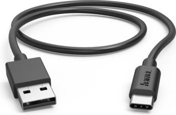 Hama 00201705 Ladekabel USB-A - USB-C 0,5m Schwarz