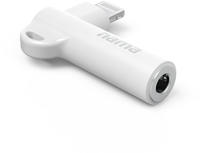 hama 00201700 Aux-Adapter Lightning &ndash; 3,5-mm-Klinke-Buchse, 90&deg; Winkelstecker,