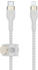 weiß: Belkin BoostCharge Pro Flex USB-C Kabel mit Lightning Connector