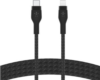 Belkin BoostCharge Pro Flex USB-C Kabel mit Lightning Connector 1m Schwarz