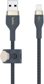 Belkin BoostCharge Pro Flex USB-A-Kabel auf Lightning 3m Blau