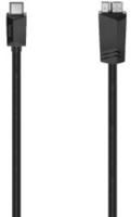 hama 00200655 USB-C-Kabel, USB-C-Stecker - Micro-USB-St., USB 3.2 Gen1, 5 Gbit/s,