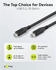 Goobay USB-C-Kabel, USB 3.2, 60 W, 10 Gbit/s, Power Delivery 2m