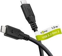 Usb-cTM-kabel, Usb 3.2, 60 W, 10 Gbit/s, Power Delivery, 1,5 M, Usb-cTM-stecker 