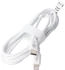 Goobay Lightning USB-C Lade- und Synchronisationskabel, weiß 1m