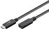 Goobay USB-C-Verlängerung USB 3.2 Generation 2, 1m, schwarz