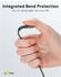 Goobay 2in1 USB-Textilkabel, spacegrau/silber, 3 m