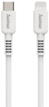 Hama 00187284 Ladekabel "Eco", USB-C - Lightning, 1 m, Wei&szlig;