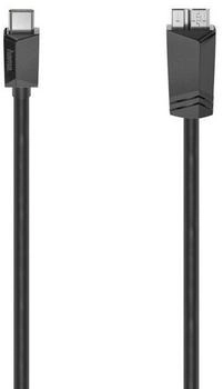 Hama 00200654 USB-C-Kabel, USB-C-Stecker - Micro-USB-St., USB 3.2 Gen1, 5 Gbit / s, 0,25 m