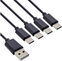 INLINE USB 4in1 Y-Ladekabel, 1x USB-A Stecker an 4x USB-C Stecker, 1m
