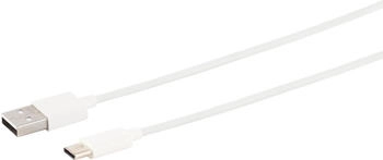 Shiverpeaks S/CONN maximum connectivity USB Lade-Sync Kabel, USB A Stecker auf USB-C Stecker, 2.0, ABS, weiß, 1,5m (14-13042)