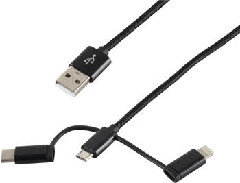 Shiverpeaks S-Conn 14-50068 1m USB A Micro-USB B Männlich Männlich Schwarz USB Kabel (14-50068)