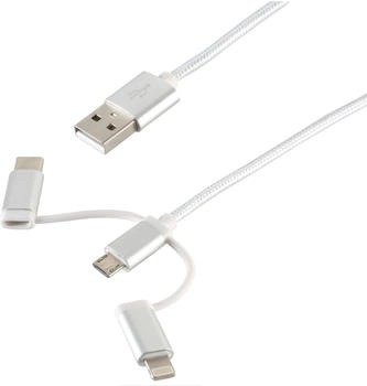 Shiverpeaks S-Conn 14-50067 1m USB A Micro-USB B Männlich Männlich Weiß USB Kabel (14-50067)