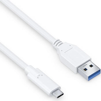PureLink iSeries Premium - USB-Kabel - USB-C (M) bis USB Typ A (M) - USB 3.1 Gen 2 - 20 V - 3 A - 1 m - rund - wei&szlig;