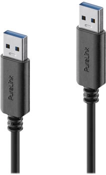 PureLink iSeries Premium - USB-Kabel - USB Typ A (M) zu USB Typ A (M) - USB 3.1 Gen 1 - 2 m - USB Power Delivery (3A, 15W) - Schwarz