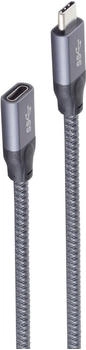 Shiverpeaks Basic-S USB Kabel 1 m USB 3.2 Gen 2 (3.1 Gen 2) USB C Grau (BS13-46020)