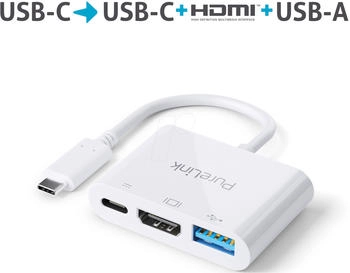 PureLink IS270 - USB 3.0 (3.1 Gen 1) Type-C - HDMI,USB 3.0 (3.1 Gen 1) Type-C,USB 3.1 (3.1 Gen 1) Type-A - 3840 x 2160 Pixel - 5000 Mbit/s - Acrylnitril-Butadien-Styrol (ABS) - PVC - 60 W (IS270)