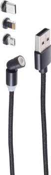 Shiverpeaks BS14-19002 USB Kabel 2 m USB A USB C/Micro-USB B Schwarz (BS14-19002)