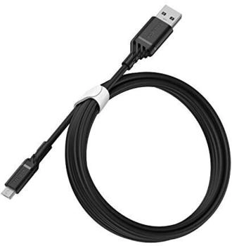 OtterBox Reinforced USB-A to Micro USB Cable Charging Cable for Smartphone and Tablet Ultra-Rugged Bend and Flex Tested 2M Black
