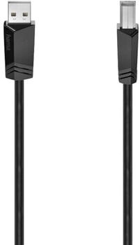 Hama 00200602 USB cable USB 2.0 1.5 m USB A USB B Black