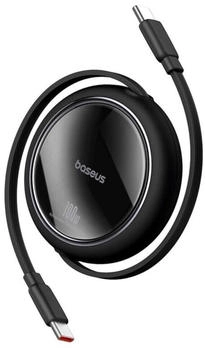 Baseus (100W 1m Black) Free2Draw Mini Retractable Charging Cable Type-C to Type-C 100W
