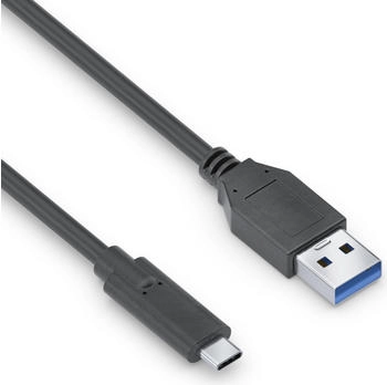 PureLink iSeries Premium - USB-Kabel - USB-C (M) bis USB Typ A (M) - USB 3.1 Gen 2 - 20 V - 3 A - 1 m - rund - Schwarz