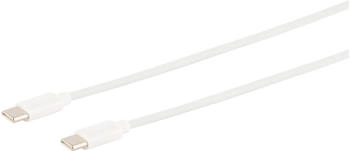 Shiverpeaks S/CONN maximum connectivity USB Lade-Sync Kabel, USB C Stecker auf USB-C Stecker, 2.0, ABS, weiß, 0,5m (14-12050)