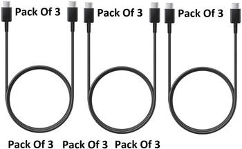 Samsung Galaxy USB-C Cable (USB-C to USB-C) - Black - US Version with Warranty