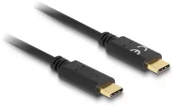 DeLock USB-C auf USB-C Ladekabel schwarz mit E-Marker 15 cm 5A (85356)