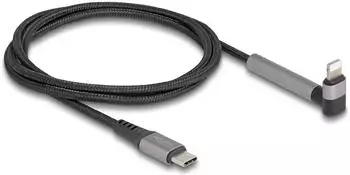 DeLock Sync- & Ladekabel USB-C zu Lightning 90° 1,5 m (85405)
