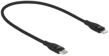 DeLock Sync- & Ladekabel USB-C zu Lightning schwarz 0,5 m (86636)