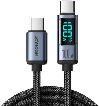 Joyroom Ladekabel / Datenkabel USB-C zu USB-C, Prism Series, 100W PD, 1.2m, Schwarz (S-CC100A16)