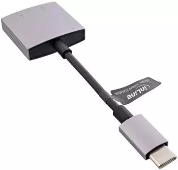 InLine USB-C Audio-Adapterkabel auf 3,5mm Buchse, DAC, PD 30W (33054F)