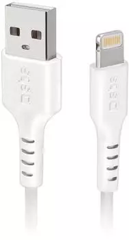 SBS Mobile USB-Lightning-Kabel 3m, wei&szlig; (TECABLEUSBIP5389W)