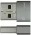 Good Connections USB 2.0 Adapter Stecker A auf USB-C Buchse, Aluminium, grau, 10er-Set (USB-AD203-10)