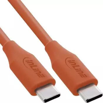 InLine Colour your Charge USB-C Kabel 100W, 1m, papaya/orange (35891O)