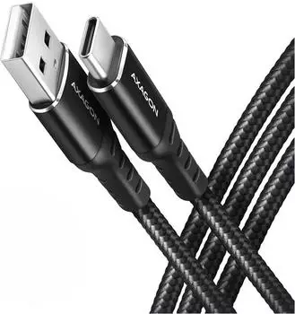 Axagon USB-Kabel USB-A auf USB-C 2.0, 1m, schwarz (BUCM-AM10AB)